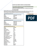 Especificaciones Y Requisitos Que Deben Cumplir Las Maquinarias