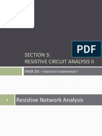 Section 3: Resistive Circuit Analysis Ii: ENGR 201