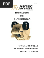 Britador DE Mandíbula: Manual de Peças N. SÉRIE: H3244002B MODELO: H3244