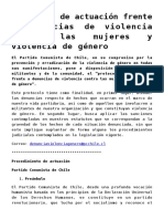 Protocolo de Actuación Frentea Denuncias de Violenciacontra Las Mujeres y Violencia de Género