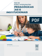 Psicopedagógicas Clínicas E Institucionais: Transtornos de Aprendizagem E Intervenções