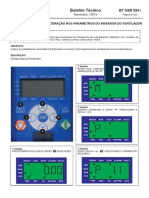Boletim Técnico: Título: Informativo de Alteração Nos Parâmetros Do Inversor Do Ventilador