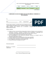 Anexo 01 Recepción Reglamento Especial para Empresas Contratistas y Subcontratistas