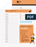 Haikyuu Digital Planner Template