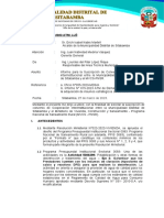 Modelo de INFORME N°016-2023 ATM - XXXX Acta y Acuerdo para Suscripción de Convenio