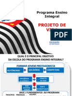 Projeto de Vida: Programa Ensino Integral