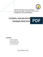 Trabajo Practco #2 Analisis Matematico 1 Año 2022