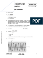 PHYSIQUE L'optique: Chapitre 1 Les Ondes Et La Lumière 1.1 Les Ondes