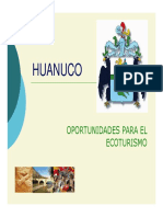 ECOTURISMO EN HUANUCO Oportunidades para El Ecoturismo