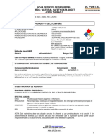 Hoja de Datos de Seguridad (Msds / Material Safety Data Sheet) Jcpds Thread G