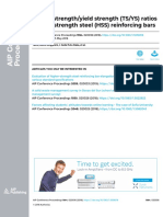 Tensile Strength/yield Strength (TSYS) Ratios of High-Strength Steel (HSS) Reinforcing Bars