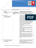 Caretaker Risk Assessment Working With Electricity