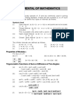 Fundamental of Mathematics