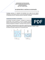 Roteiro Sistema Respiratório Ii: Mecânica Da Respiração