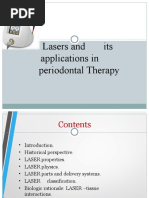 Lasers and Its Application in Periodontal Therapy