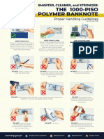 1000-Piso Polymer Banknote - Proper Handling