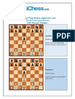 Puzzles - How To Play Black Against 1e4