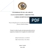 Universidad Técnica de Ambato Facultad de Diseño Y Arquitectura