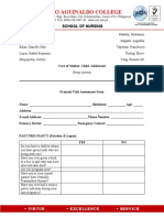 Group Activity (Prenatal Assessment Form)