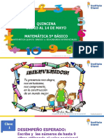 Quincena Del 03 Al 14 de Mayo Matemática 5º Básico