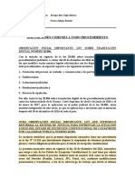 Apunte Derecho Procesal LL - Disposiciones Comunes A Todo Procedimiento. Marzo 2022