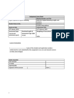 Assignment Cover Sheet Qualification Module Number and Title