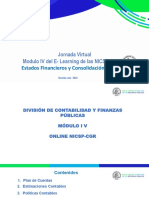 Jornada Virtual Modulo IV Del E-Learning de Las NICSP-CGR: Estados Financieros y Consolidación