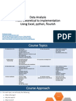 Data Analysis From Theoretical To Implementation Using Excel, Python, Flourish