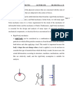 Mechanics Is A Branch of The Physical Sciences That Are Concerned With The State of