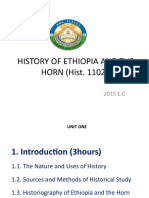 History of Ethiopia and The Horn