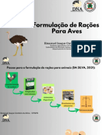 Formulação de Ração para Aves - Codornas, Poedeiras, Frangos de Corte, Matrizes e Avestruzes