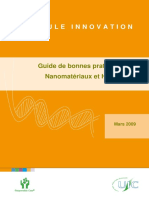 Cellule Innovation: Guide de Bonnes Pratiques Nanomatériaux Et HSE