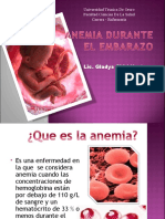 Anemia en El Embarazo