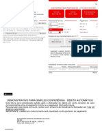 Demonstrativo para Simples Conferência - Débito Automático: Sempre A Sua MELHOR Opção! 12,39% A.M