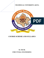 Rajasthan Technical University, Kota: Course Scheme and Syllabus