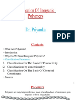 Classification of Inorganic Polymers: Dr. Priyanka