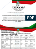 Certificado: A: Interno de Estadística de Salud