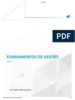 Fundamentos de Gestão: Aula 5