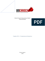 Brenda Tayná de Souza Moura Santos Mayara Brandão: Trabalho APS 2 - Fundamentos de Bioquímica