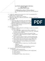 Indications For Plasma Products and Cryoprecipitate