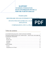 Benchmark Sur Les Systemes D'innovation - Rapport Plateforme Innovation