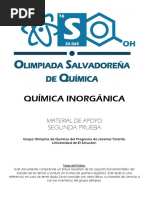 Química Inorgánica: Segunda Prueba