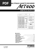 Yamaha MT400 Cassette Recorder Service Manual