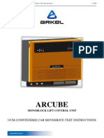 Arcube UCM (Unintended Car Movement) Test Instructions.V100.en