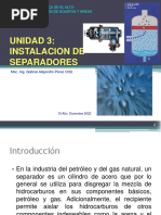 Unidad 3: Instalacion de Separadores: Universidad Publica de El Alto Modulo Instalacion de Equipos Y Areas Clasificadas