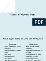 Forms of Govt Slideshow