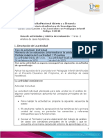 Guia de Actividades y Rúbrica de Evaluación - Tarea 2 - Analisis de Casos Hipoteticos