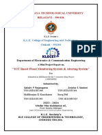 Visvesvaraya Technological University BELAGAVI - 590 018.: "IOT Based Flood Monitoring System & Altering System"