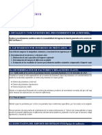 Auditoria Financiera: I. Detalles Y Conclusiones Del Procedimiento de Auditoría