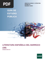 Guía de Estudio Pública: Literatura Española Del Barroco (OB)